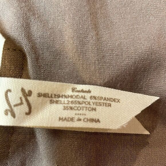 Matilda Jane Taupe Long Sleeve Babydoll Tunic Blouse Women’s Sz M - Picture 8 of 9